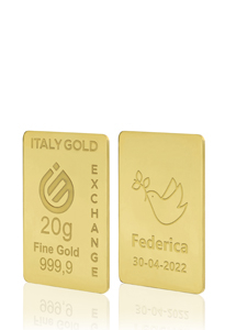 Lingot Or 24 ct de 20 g. pour Confirmation - Idée cadeau Événements de célébration - IGE Gold